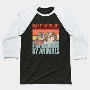 easily distracted by animals Baseball T-Shirt